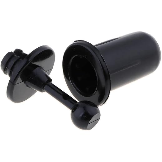 10 Pieces Fastener Rivet Clips Kits Black Push Pin Rivets fo