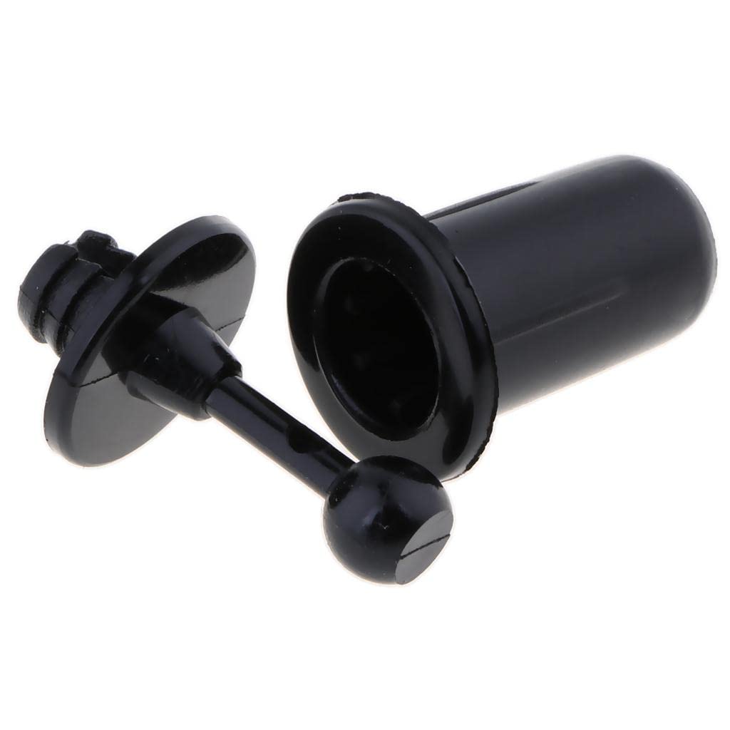 10 Pieces Fastener Rivet Clips Kits, Black Push Pin Rivets for Speaker Mesh Grill Cover # 046