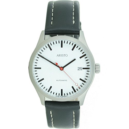 Montre automatique pour homme Aristo 3H191 acier inoxydable sangle mécanique
