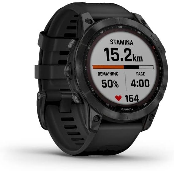 Garmin Fēnix 7 Sapphire Solar 010-02540-35 Monitor Aktywności, Czarny, 1.3"