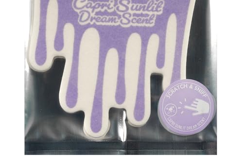 Image of Chemical Guys Hanging Car Air Freshener 12-Pack, Capri Sunlit Dream Coastal Citrus & Soft Floral Fragrance, Rearview Mirror Paper Fresheners for Cars, Trucks, SUVs, RVs & Boats