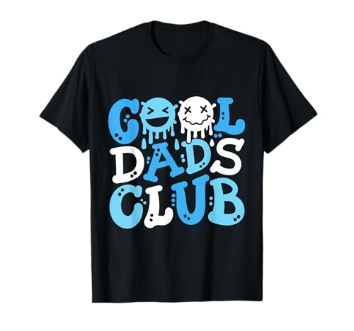 Cool Dads Club Retro Groovy Funny Happy Father's Day Men T-Shirt