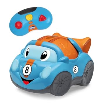 Chicco Turboball Coupé RC, Macchina Telecomandata "Sempre-in-piedi", Radiocomando a infrarossi, 3 Pulsanti Interattivi Direzionali, Più di 20 Suoni e Melodie, Giochi Bambini 18 Mesi - 4 Anni