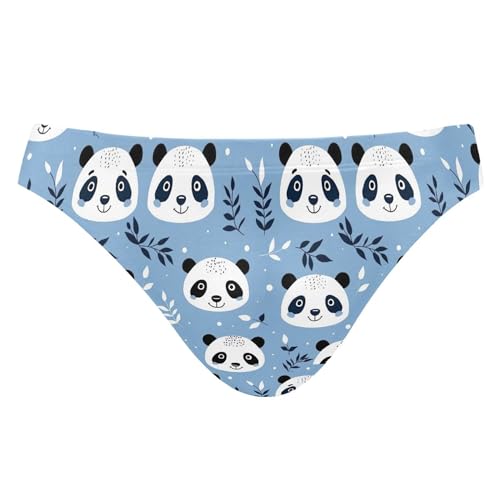 Panda Cute Animal Swim Briefs for Men Swimsuit Bikini Swimwear S B0403387