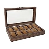 Geräumigen zimmer für ihre uhren, uhr fall display organizer mit klarglas top gibt sie eine open view und sie können ihre lieblings schatz in sekunden.