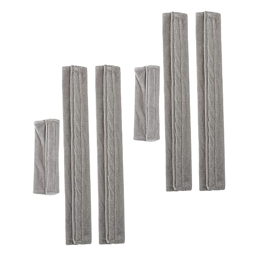 POPETPOP 6 piezas Protector para Tirador Frigorífico Antideslizante y Lavable Cubre Asas de Electrodomésticos Cocina Horno Microondas Gris