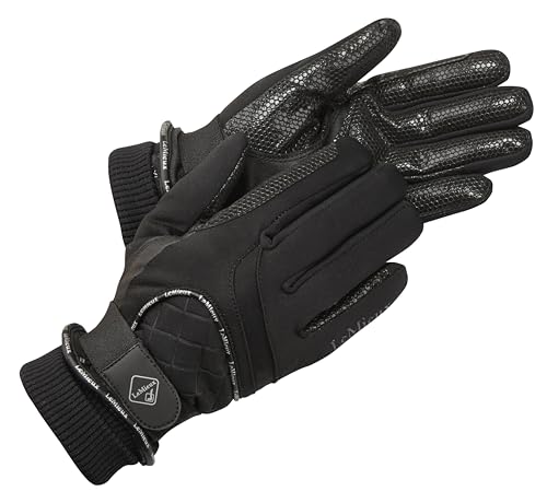 Gants imperméables Lite Noir LeMieux pour monter à cheval sous la pluie