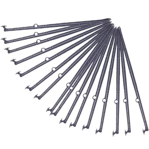 NUOBESTY Soportes para Varillas de Riego de 6 MM Estacas para Tierra de Plástico 20 Piezas para Microaspersión Jardín Césped E Invernaderos Accesorio de Riego por Goteo y Resistente