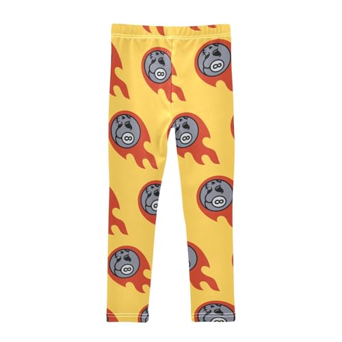 Girls Leggings 8-Ball Billiard Skull Toddler Girls Clothes Leggings for Girls Toddler Girls Leggings 3-4T2