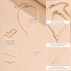 GIGB PBDK Gold Choker Necklace for Women,Chunky Statement Necklace Set,Long Layered Necklaces,Charm Drop Necklace,Fashion Gold Body Chain Jewelry Accessories (Gold1) #1