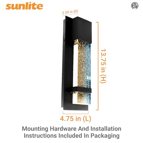 Sunlite 81047-SU Led Outdoor Raindrop Wall Sconce Light Fixture thumb #1