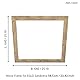EGLO Deko-Rahmen aus Holz, Zubehör für LED Panel Salobrena 60 x 60 cm, quadratischer Holz-Rahmen in Hell-Braun geflammt