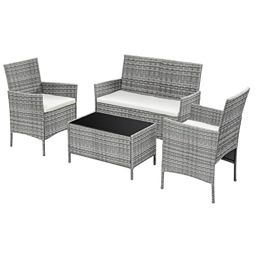 Ribelli Mobili Giardino da 4 Pezzi Set da Giardino...