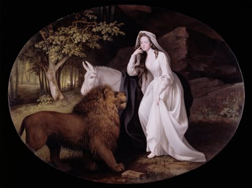Toile George Stubbs Una et le lion graffiti pour déco salon moderne