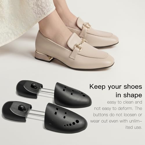 UHIAGREE Shoe Trees for Men Women, Portable Shoe Trees for Sneakers, Prevents Creases and Shaper Support (2 Pairs (S for US Size 5-9))