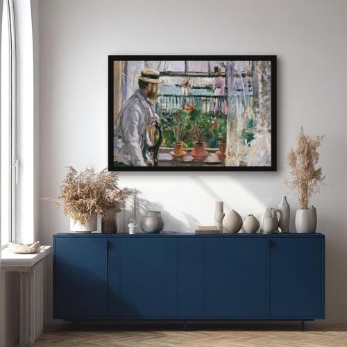 Impression sur toile Berthe Morisot Eugene Manet île de Wight 40x61cm