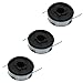Price comparison product image SPARES2GO 9m Line & Spool for Aldi Kingcraft KCR500 Strimmer Trimmer (Pack of 3)
