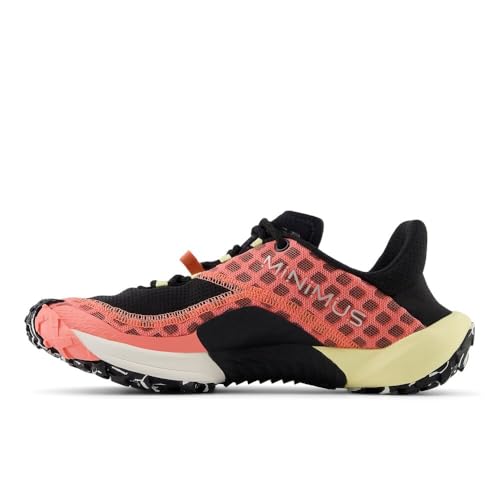 New Balance New Balance Women's Minimus Trail V1 Trail Running Shoe, Sunfade Red/Black/Parchment, 6 M