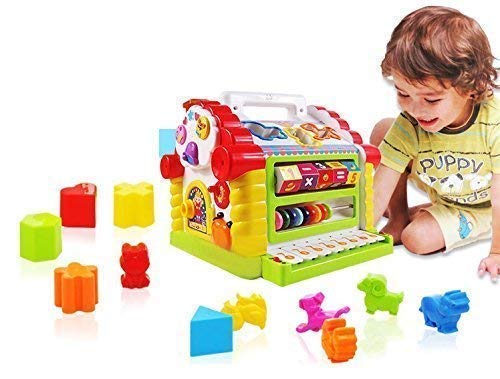 Galaxy Hi-Tech® Baby Toddler Activity Center Musical Activity Cube Play Learning Center Toy Interactive Educational Activity House Multi-Functions with Lights Sounds - Image 2 thumbnail
