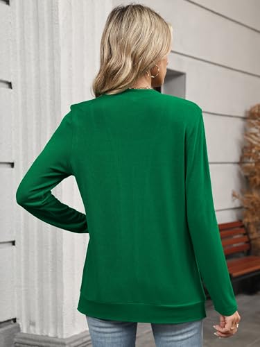 Image of Heymoments Lightweight Open Front Cardigan Sweater for Women Long Sleeve Causal Bolero Button Down Soft Outwear Tops