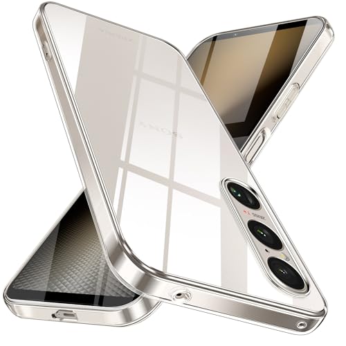 Xperia 1 VI ケース クリア SO-51E SOG13 スマホケース 透明 ワイヤレス充電 TPU XQ-EC44 軽量 薄型 ソニー エクスペリア 1VI カバー ソフト 衝撃吸収 ストラップホール付き 保護カバー 全透明