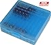 MTM P-100-9-24 Ammo Box 100 Round Flip-Top | Fits 9mm 380 ACP | Easy to grip | Stackable, Snap Lock Latch | USA Made | Clear Blue