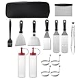 Stainless Steel Grilling Kit, BBQ Tools Set, Grill Accessories with Storage Bag, Portable Grilling Utensil Kit, Suitable for Travel, Picnics, RVs, Camping, BBQs, Parties (14pcs)