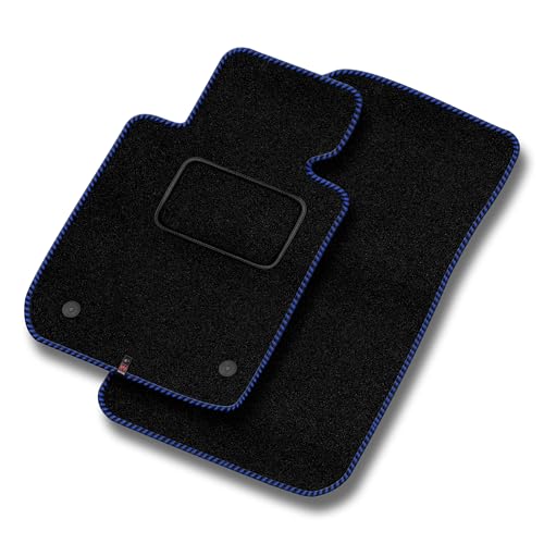 MOTOS Standard Velours-Fußmatten vorne passend für Hyundai ix35 I 2010-2015 - Standard, Gewebt, Blau fußmatten Auto - Erleben Sie neuen Fahrkomfort mit einem Automatten Satz für Ihr Auto