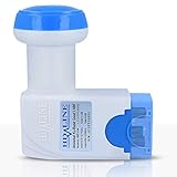 Es ist resistent gegen schlechte Wetterbedingungen wie Regen und Schnee.Premium Twin LNB , Sat LNC LNBF, Empfangs-Kopf mit 60dB Gain Signal-Verstärkung, geringes Rauschmaß sowie geringer Stromverbrauch.