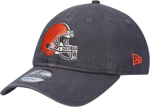 New Era NFL Core Classic 9TWENTY Graphite Adjustable Hat Cap - One Size (US Alpha One Size Cleveland Browns)