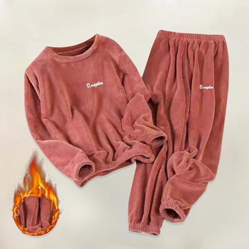 Flannel Pajamas for Women Set Fall Winter Cozy Loungewear 2026 RD1 Large | Warm Winter Pajamas Cute Long Sleeve Tops Matching Soft Pajama Pants Plus Size Fuzzy Pjs Lounge Sets Two Piece Sleepwear - image 4