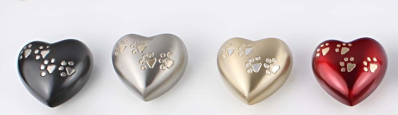 Pet Urn Heart - Small Urns for Human Ashes Keepsake - Cremation Urn for Ashes Adult Male, Keepsake Urn for Ashes for Women, Mini Urns for Human Ashes Adult Man (Gold) - Image 7