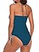 Summer Alluring One-Shoulder Women's Split Bikini Bustier Flaunt Figure Great for Beach Stylish Swimwear Spider Scream_