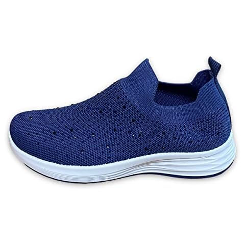 Pogolino Women's Glitter Slip On Trainers Cover