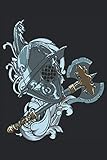  Ritter Helm Illustration: Notizbuch Liniert 120 Seiten
