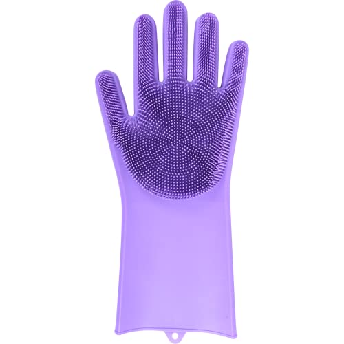 Classic Equine Grooming Wash Gloves Purple by Classic Equine - Image 2