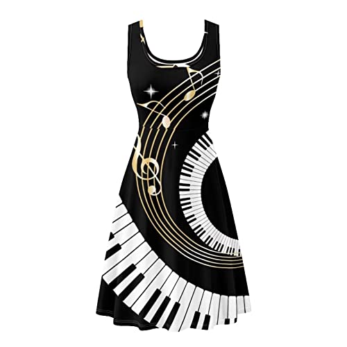 Image of TOADDITDO Womens Summer Sleeveless Tank Dress with 2 Side Pockets XS-4XL Plus Size
