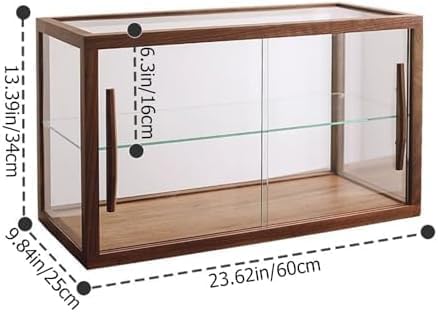 Wooden Bakery Display Case with Glass Doors - Countertop Pastry Cabinet for Cookies, Desserts & Cupcakes(Size:Single Layer,Color:A)