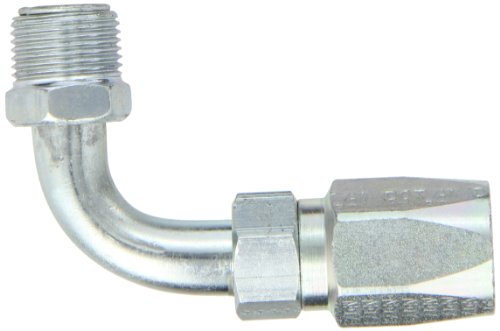 Image of EATON Weatherhead 21308N-E08 Inverted Male Swivel Tube Elbow Fitting, 90 Degree, AISI /SAE 12L14 Carbon Steel, 13 /32 inch Hose ID, 1 /2 inch Tube Size