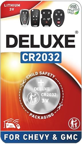 Key Fob Replacement Battery for Chevy & GMC (Silverado Equinox Malibu Traverse Cruze Sierra Acadia...