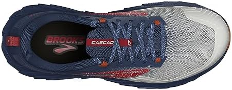 Brooks Women’s Cascadia 17 Trail Running Shoe - White/Navy/Bittersweet - 8 Medium | Image 4