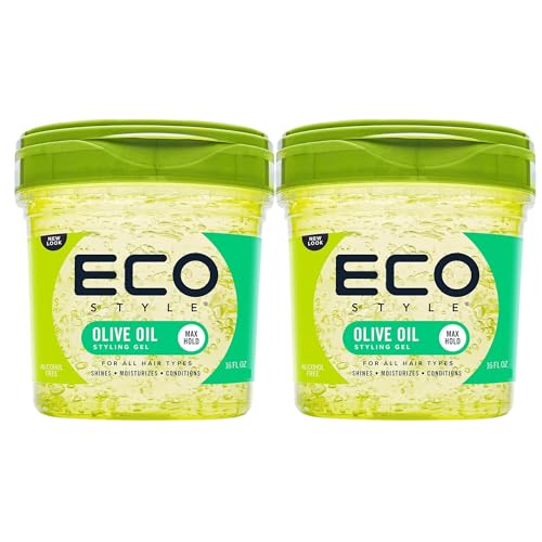Eco Style Olive Oil Styling Gel (2 Pack) - Adds Shine and Tames Split Ends - Delivers Moisture to Scalp - Nourishes And Repairs - Provides Weightless and Superior Hold - Ideal for all Hair - 8 oz image 2