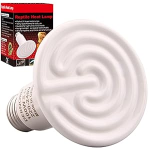 DERNORD Heizlampe E27 Wärmelampe Terrarium - 100W Keramik Heat Emitter Reptilien Dunkelstrahler Küken für Wärmelampe Schildkröten Outdoor Heizstrahler Tiere