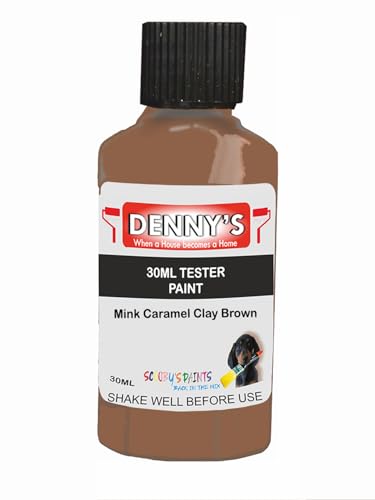 Premium Interior Wall & Ceiling Emulsion Paint – Mink Caramel Clay Brown – Rich Matt Finish, Durable & Washable, Low Odour, Ideal for Living Rooms, Bedrooms & Hallways (30ML Tester Bottle)