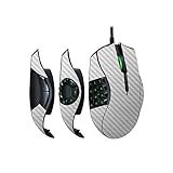 MightySkins カーボンファイバースキン Razer Naga Trinity用 - コールドスチール | 保護性、耐久性のある質感のあるカーボンファイバー仕上げ | 貼り付け、取り外しとスタイルの変更が簡単 | 米国製