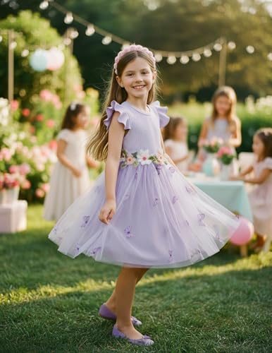 Image of PATPAT Girls Tulle Tutu Party Birthday Princess Formal Fancy Princess Dress