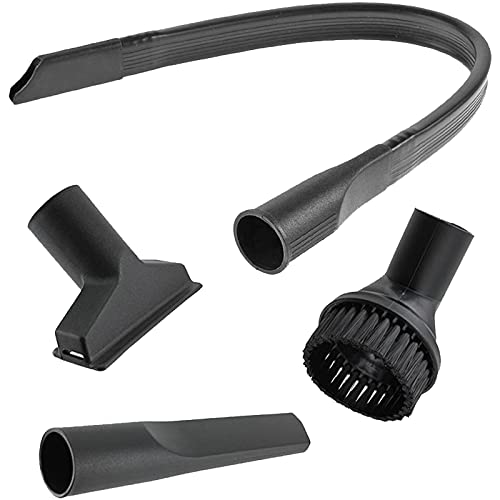 SPARES2GO Car Cleaning Valet Kit with Long Flexible Crevice Tool for Karcher Vacuum Cleaners (35mm)