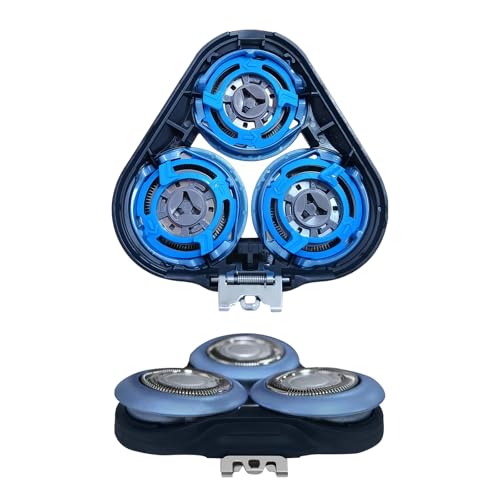 SH50 Ersatzköpfe Kompatibel Mit Philips Serie 5000/6000 Scherkopf,Gewidmet FüR Runder Kopf - Nicht Kompatibel mit Fünfeckgehäuse-Modelle