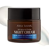 Alma Secret | Crema de Noche Multi-Reparadora Jojoba | Antiedad para piel normal o mixta | Repara, reafirma y aporta luminosidad | Reduce arrugas, poros e imperfecciones | 50 ml