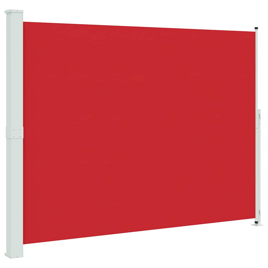 Protection solaire efficace contre le vis-à-vis via store latéral rouge